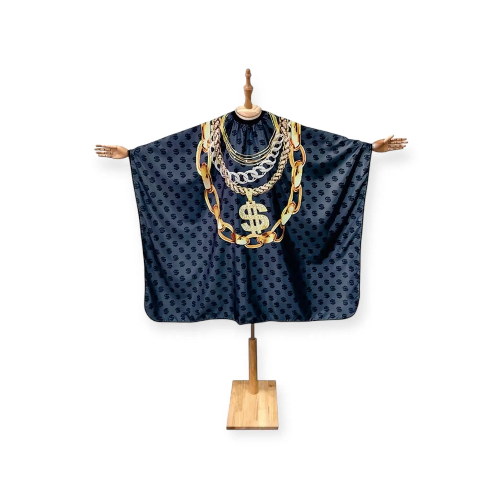DITA Barber Cape – Gold Chain Money Style Cutting Cape