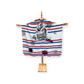 DITA Barber Cape – Classic Barbershop Stripe Cutting Cape