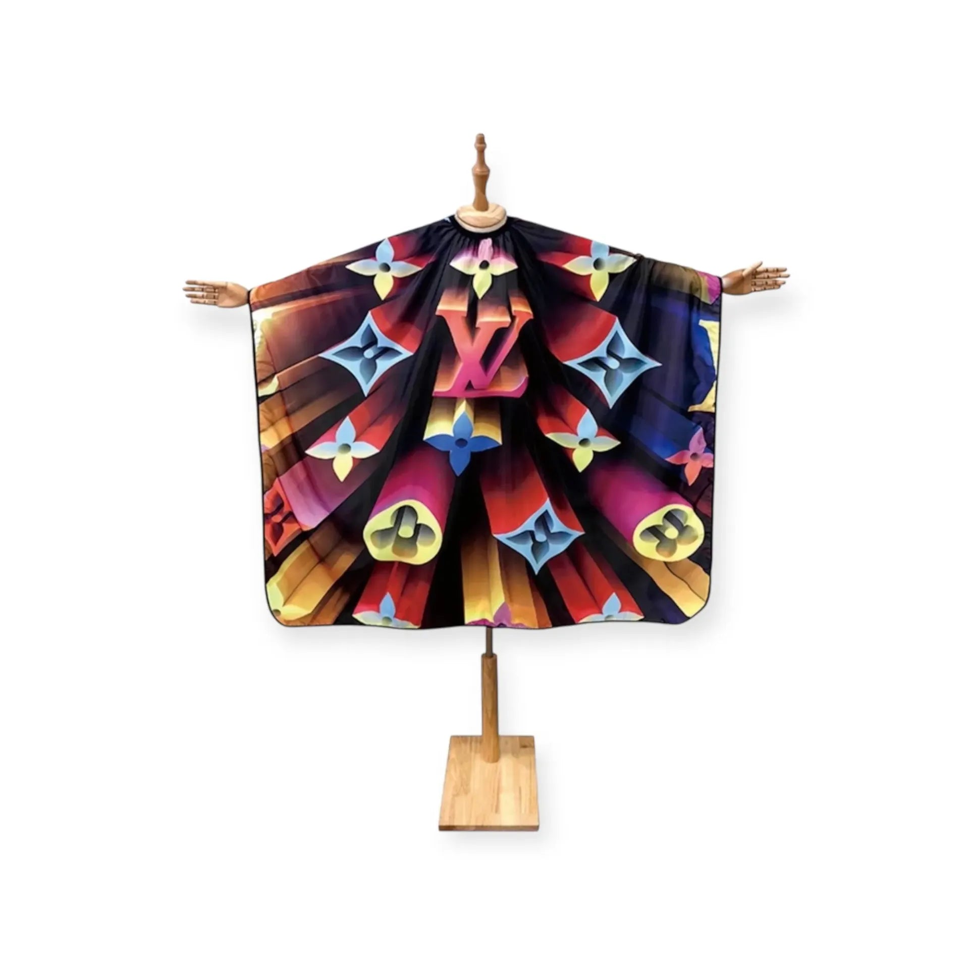 DITA Barber Cape – Color Burst Pattern Cutting Cape