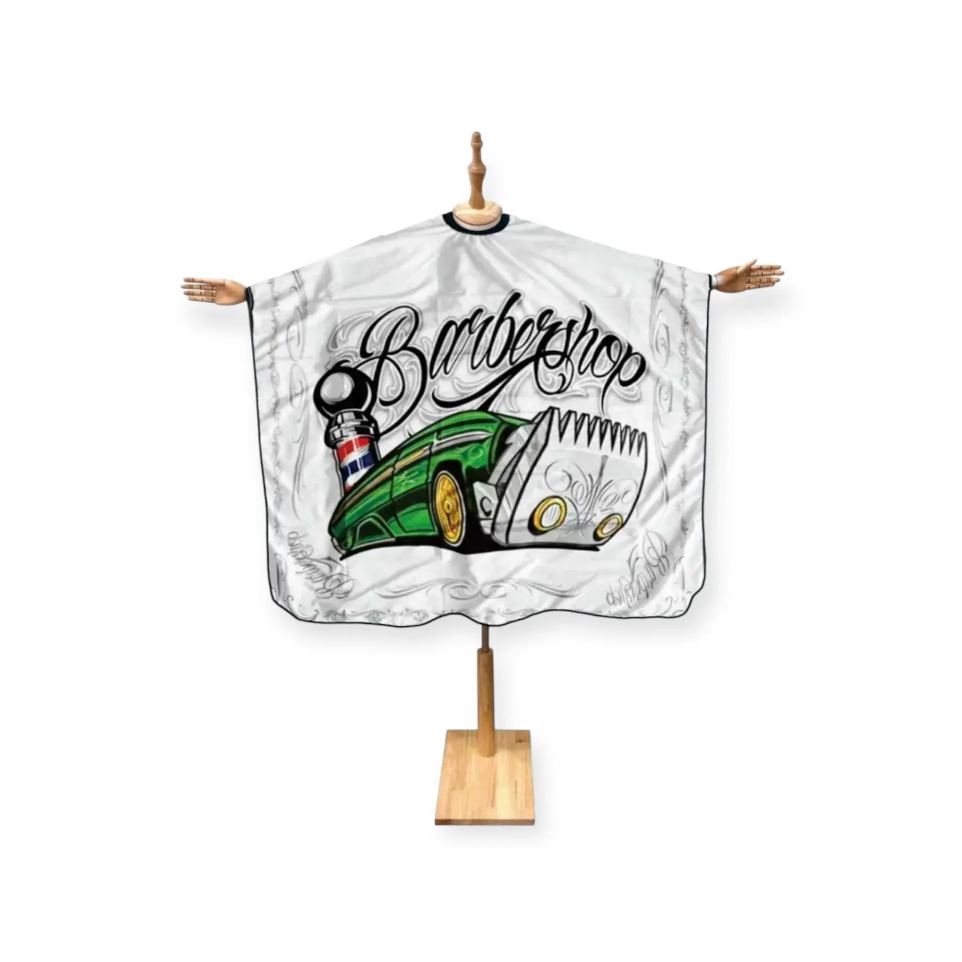 DITA Barber Cape – Super White Clipper Art Edition