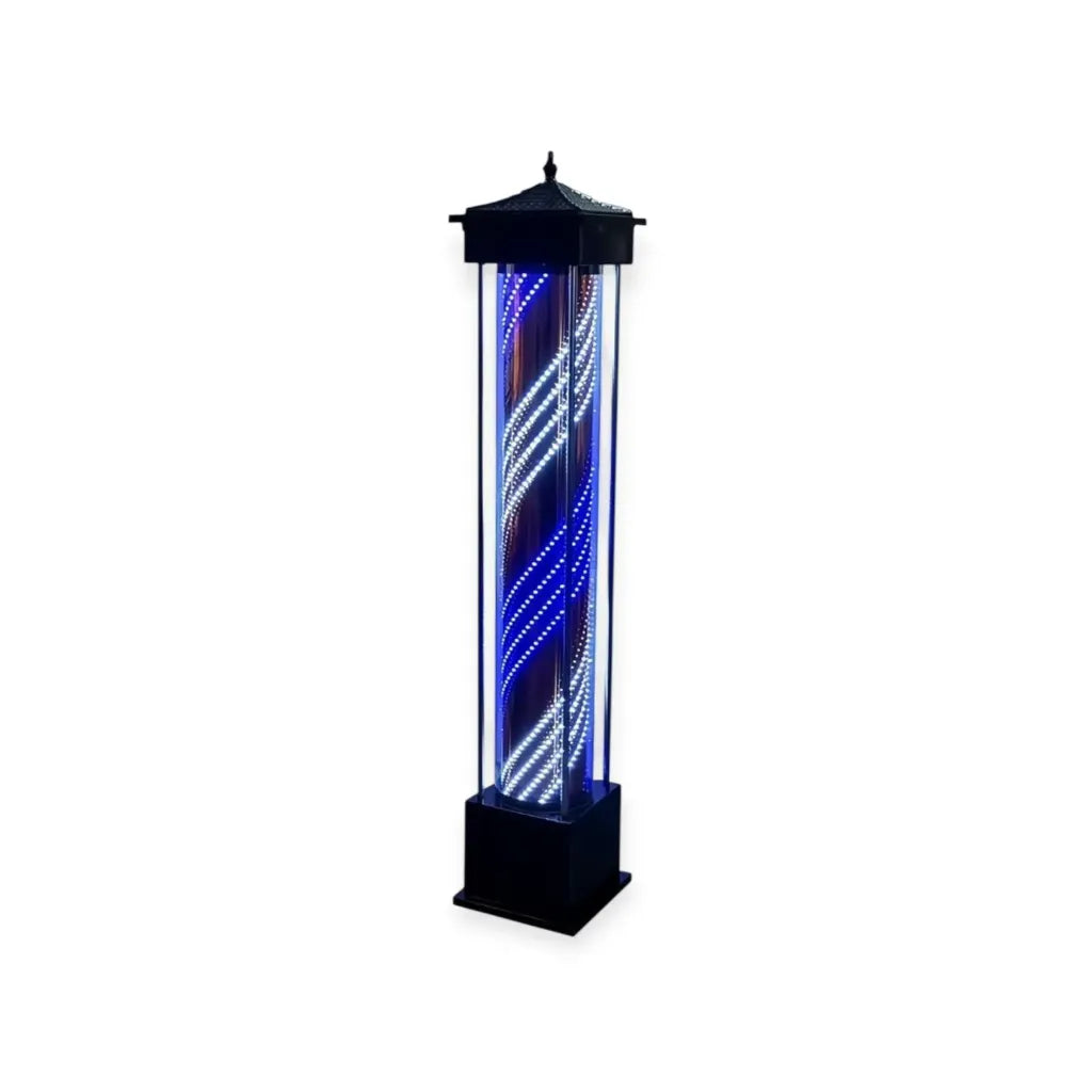 DITA Professionele LED Barber Pole BP-01 – Zwart | 180 cm