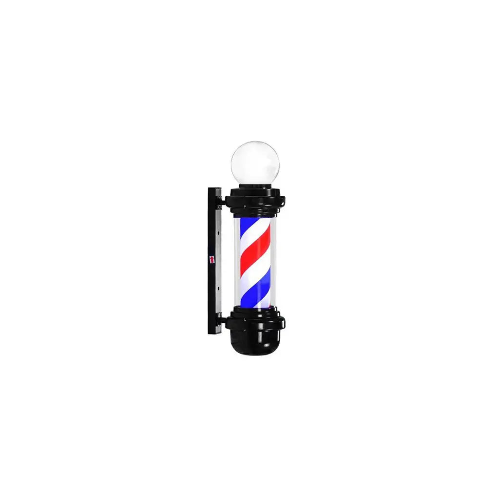 DITA Barber Pole Black BP-02 98cm | LED Rotating Classic Barbershop Sign