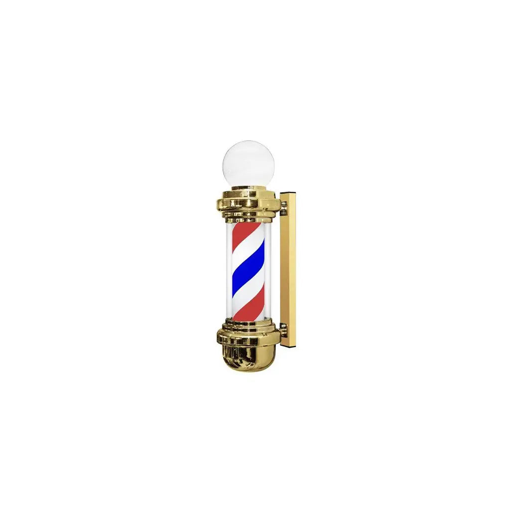 DITA Barber Pole Gold BP-02 98cm | LED Rotating Classic Barbershop Sign