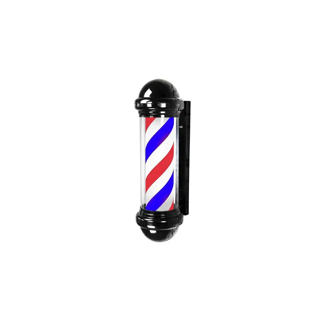 DITA Barber Pole Black BP-04 98.5cm | LED Rotating Classic Barbershop Sign