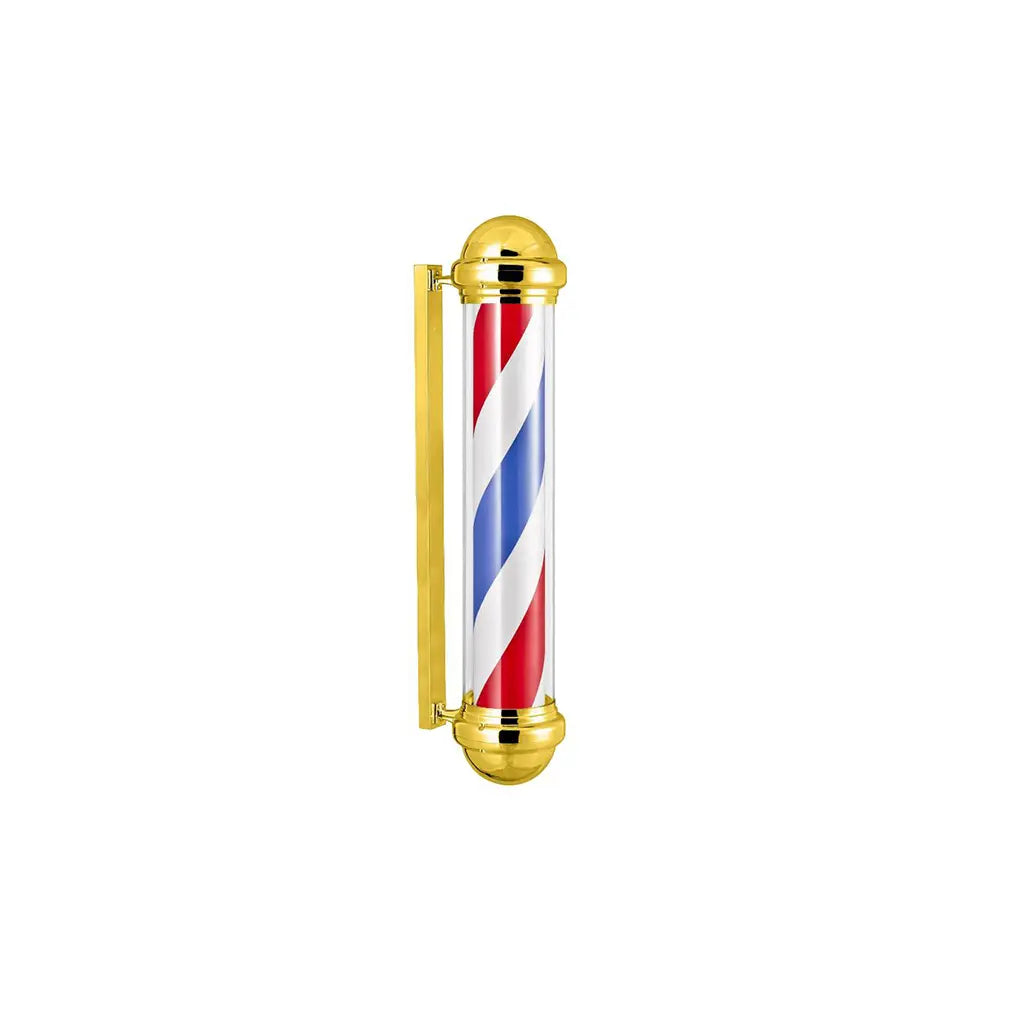 DITA Barber Pole Gold BP-06 – 158.5cm | LED Rotating Classic Barbershop Sign