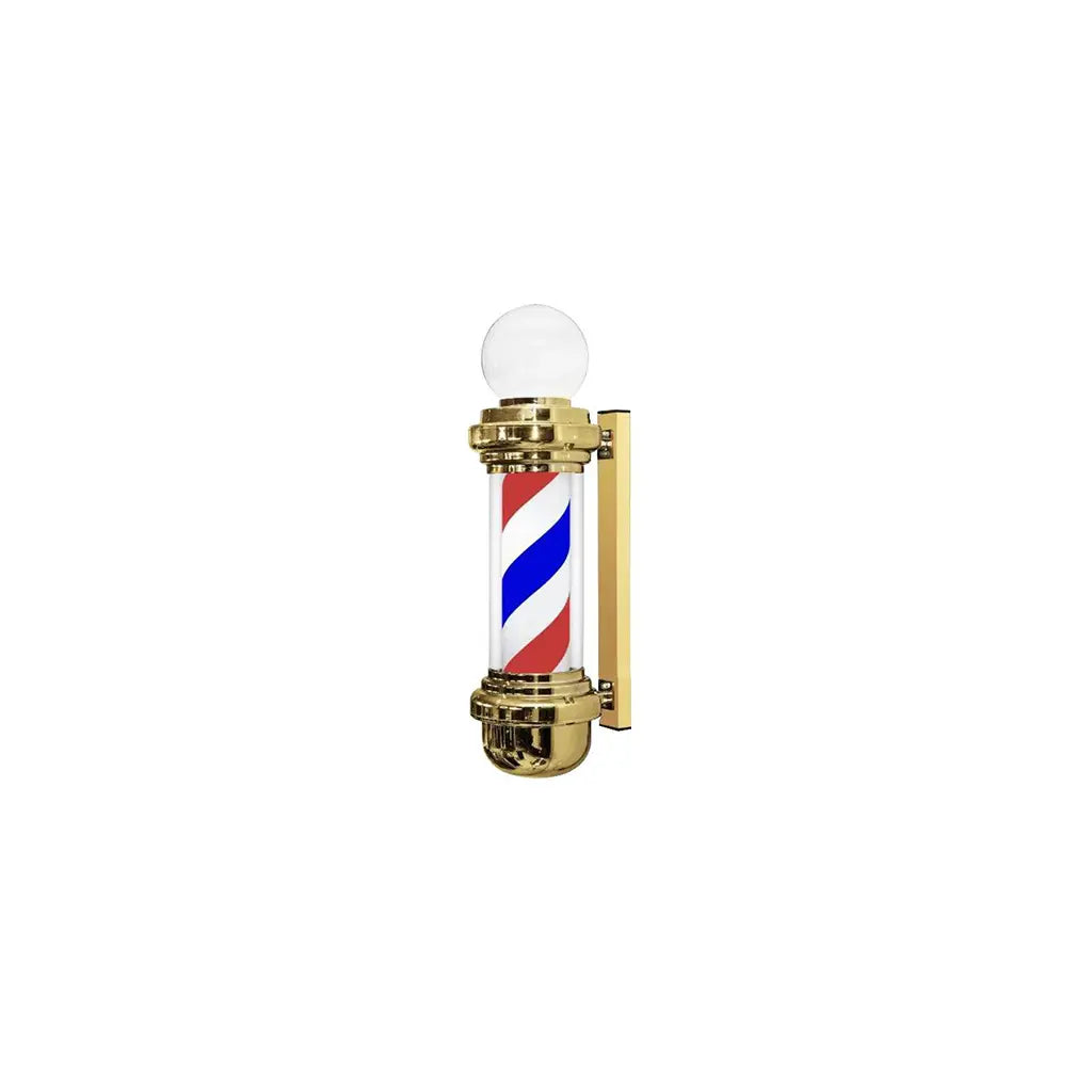 DITA Barber Pole Gold BP-07 98cm | LED Rotating Classic Barbershop Sign