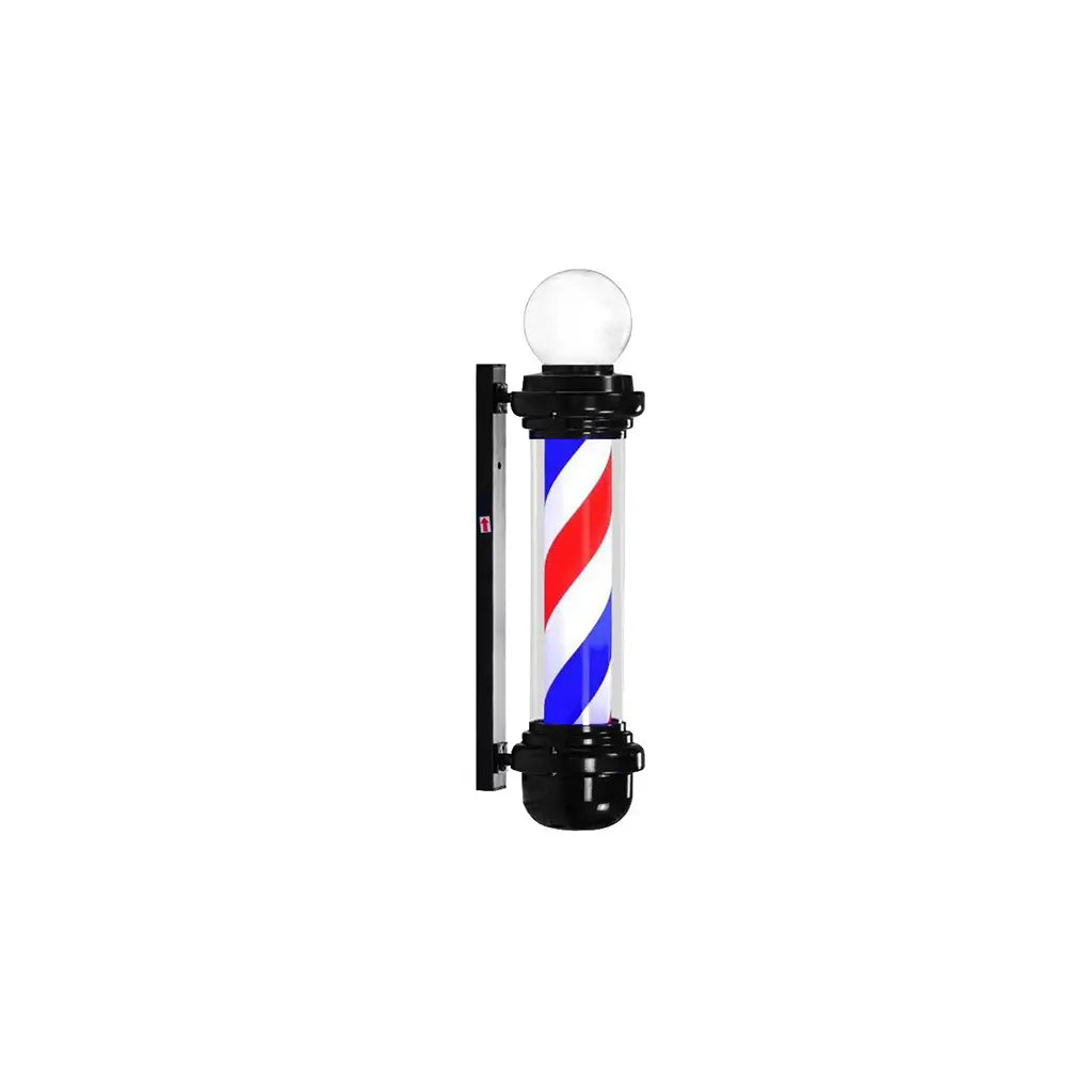 DITA Barber Pole Black BP-08 140cm | LED Rotating Classic Barbershop Sign
