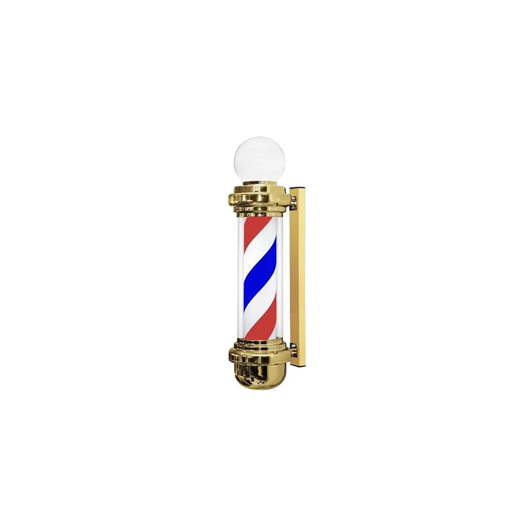 DITA Barber Pole Gold BP-08 140cm | LED Rotating Barbershop Sign