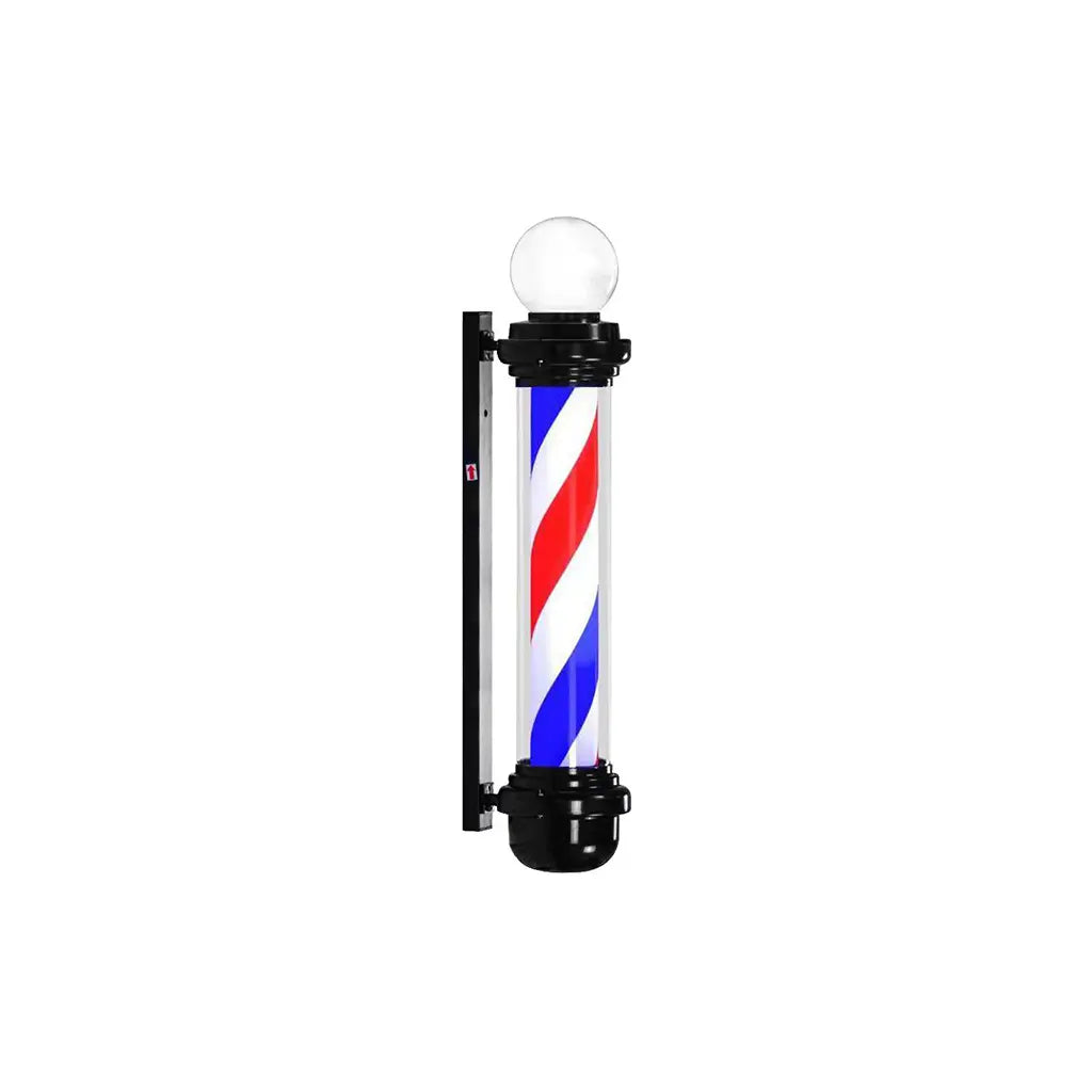 DITA Barber Pole Black BP-09 170cm | LED Rotating Classic Barbershop Sign