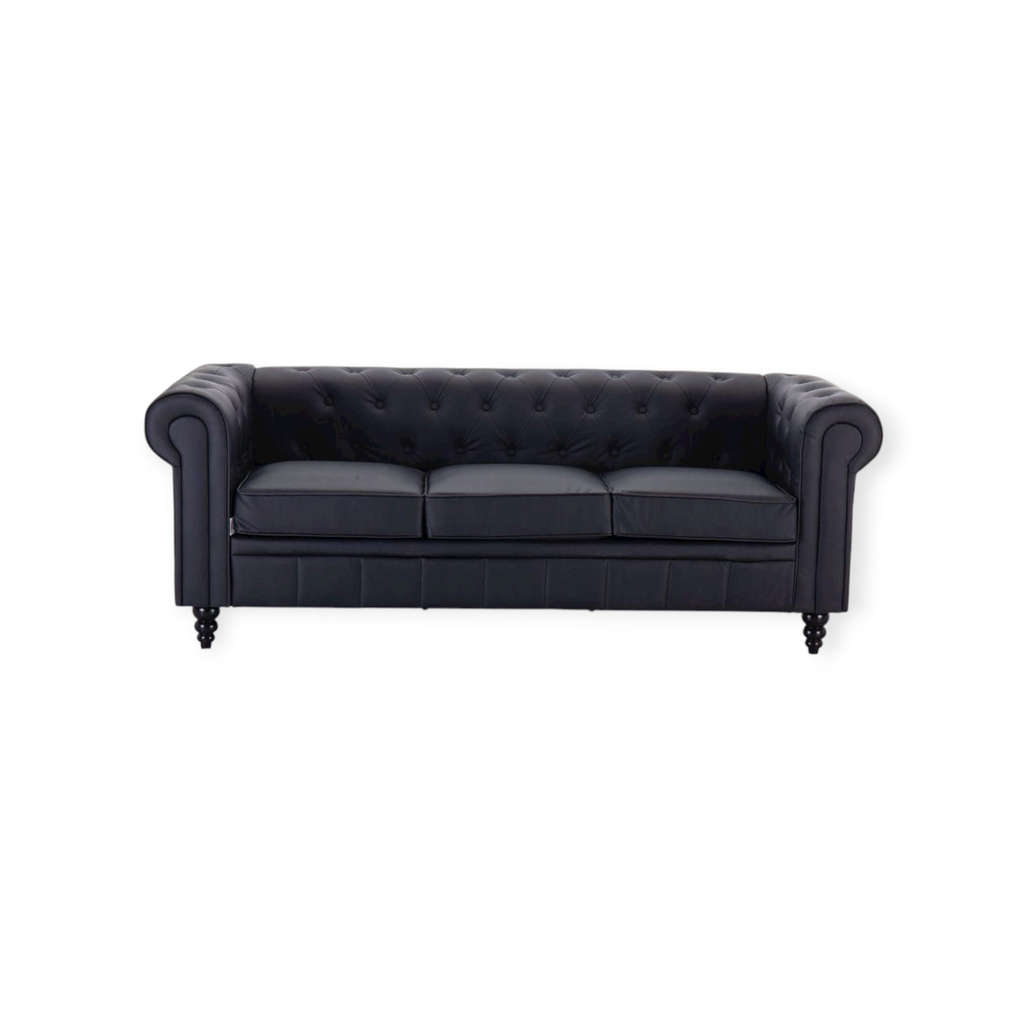 Chesterfield Sofa 0379-3 | EA007 Black