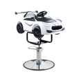 Children Barber Chair FR- 33007 White | Kids Salon Chair with Steering Wheel