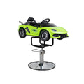 Children Barber Chair FR- 33011-GR Madrid Green | Kids Car Salon Chair