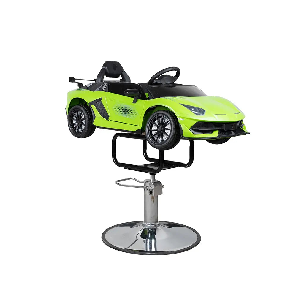 Children Barber Chair FR- 33011-GR Madrid Green | Kids Car Salon Chair