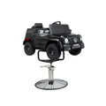Sillón de barbero infantil FR-33012 Negro con forma de todoterreno