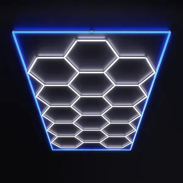 Salon Lighting | Hexagon Light | Blue