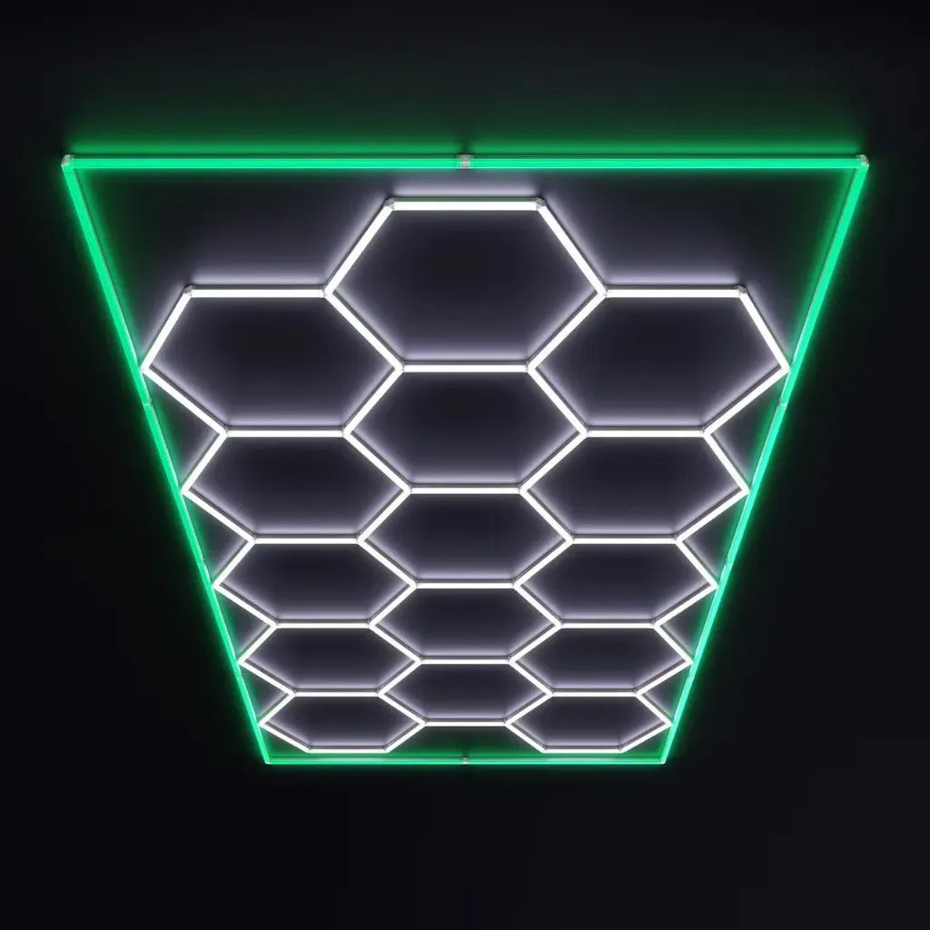 Salon Lighting | Hexagon Light | Green
