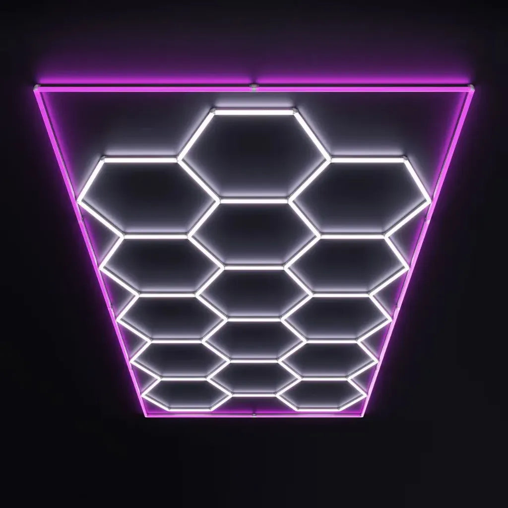 Salon Lighting | Hexagon Light | Pink