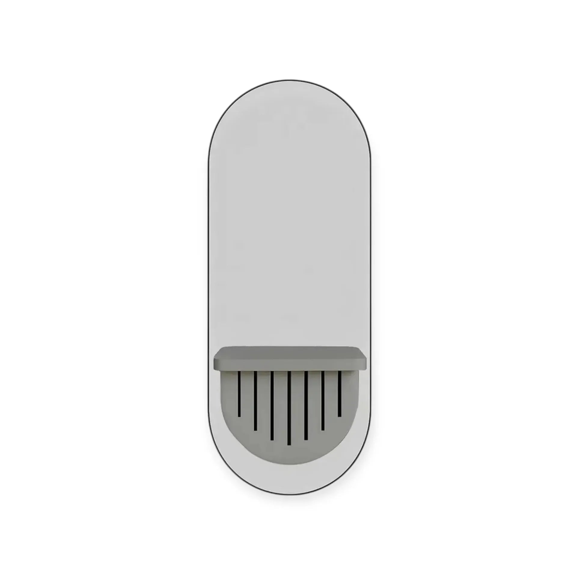 DITA Salon Mirror | JS-05 | Grey & Black | LED with Power Sockets & Dryer Holder