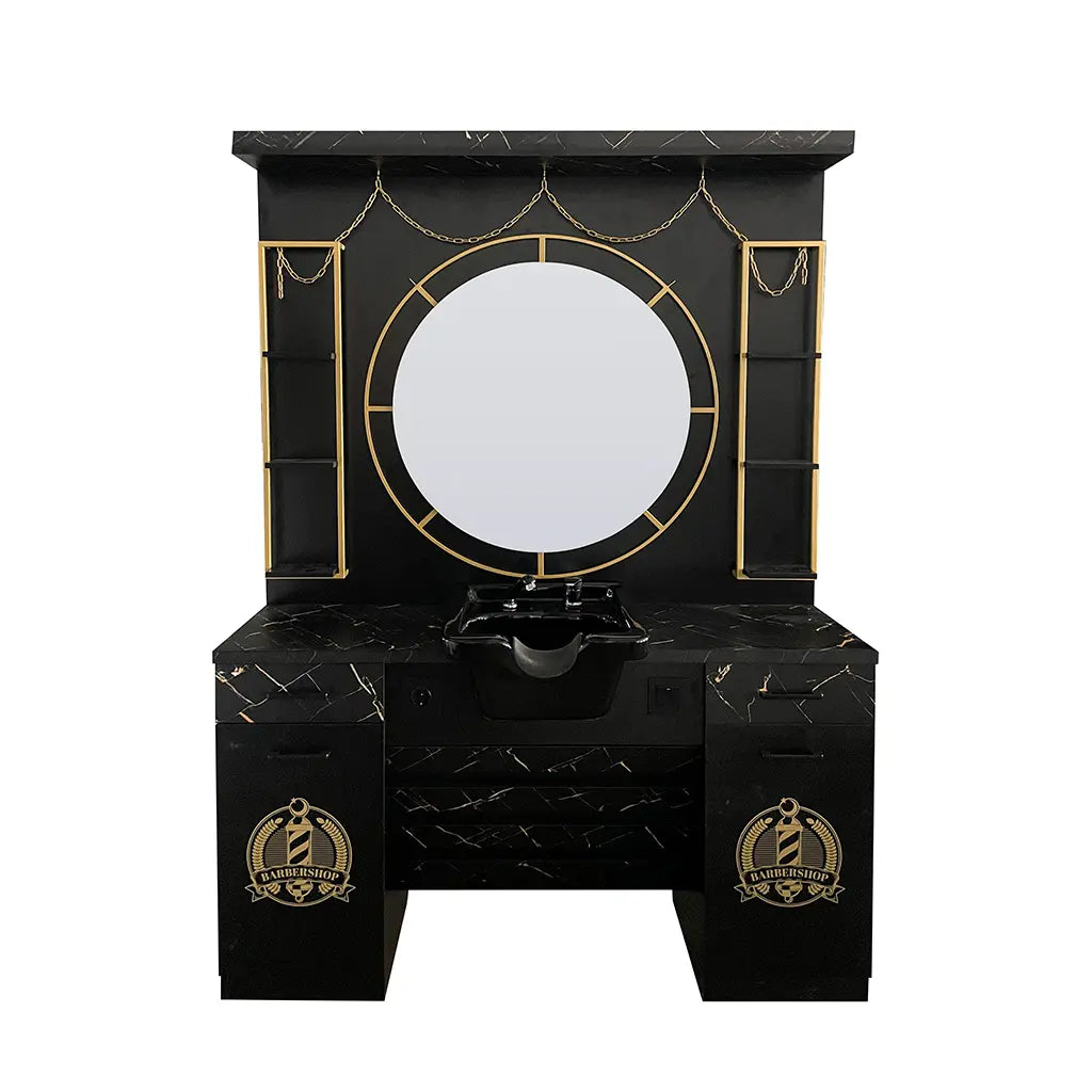 Mirror Station | MS-11-B | Black & Gold
