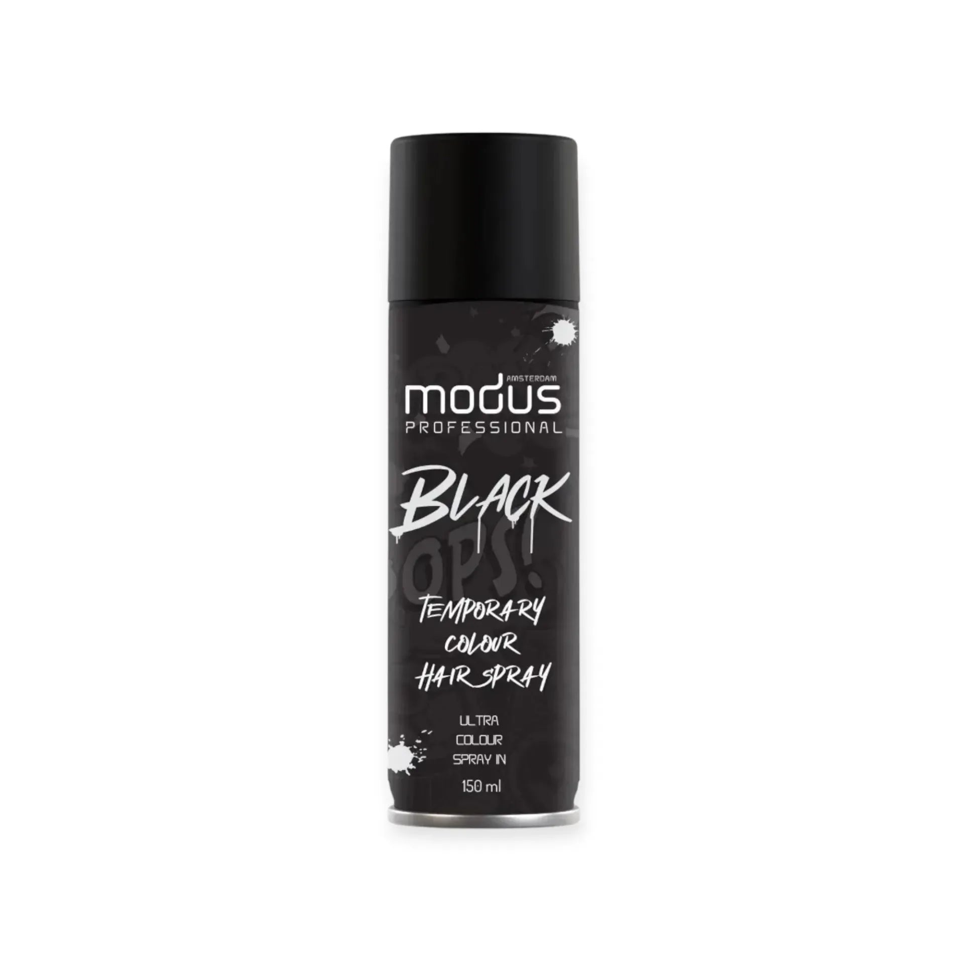 MODUS TEMPORARY COLOUR HAIR SPRAY - BLACK 150ML