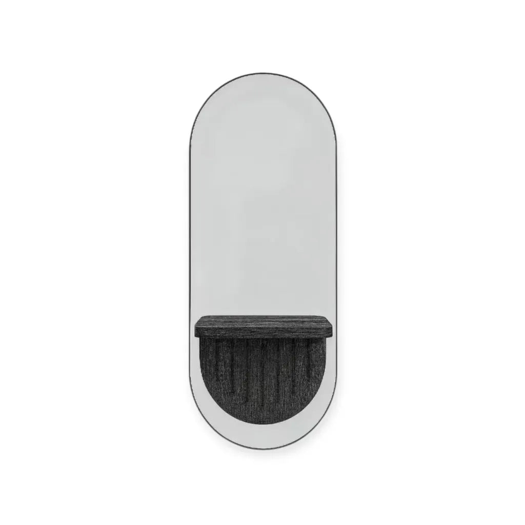 DITA Salon Mirror | MR-01 | Anthracite | with Power Sockets & Dryer Holder