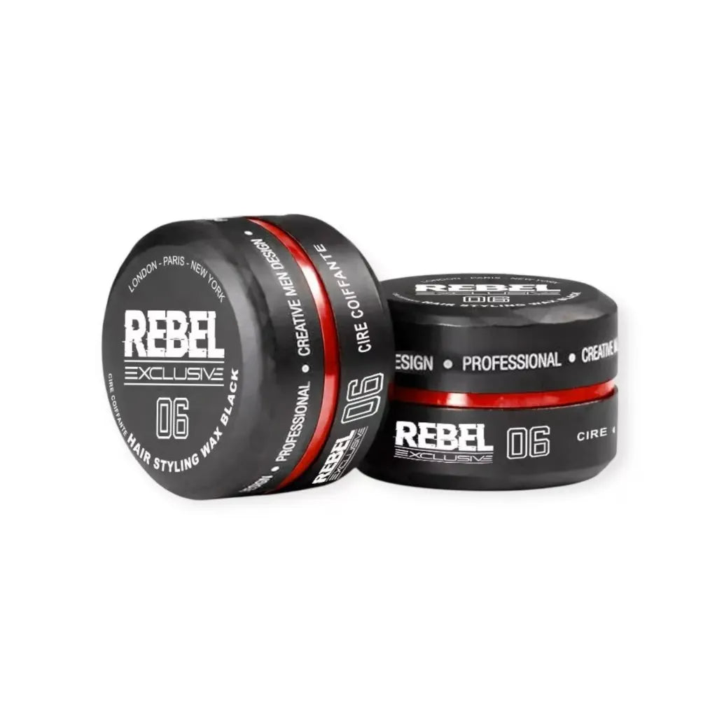 MR REBEL | AQUA HAIR WAX | BLACK NO:6 | 150ML