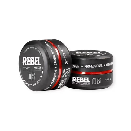Cera al agua para el pelo Mr Rebel Negra Nº6 150 ml