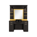 Mirror Station | MS-25-B | Black & Gold