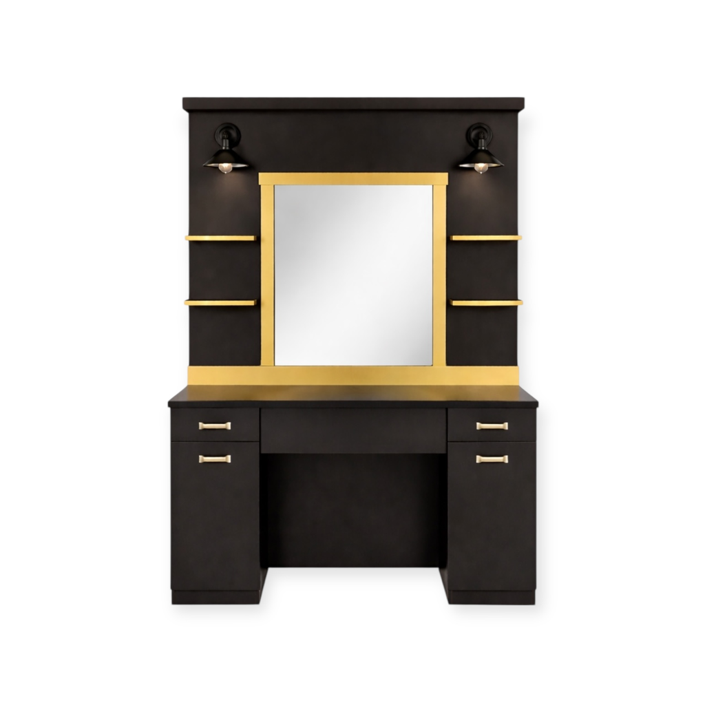 Mirror Station | MS-25 | Black & Gold