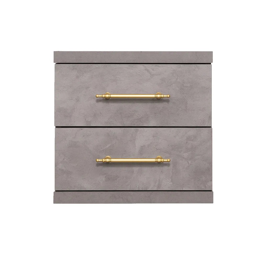 Cabinet ST-20 | Colour 128-2 | 2-Drawer Storage Unit with Gold Accents