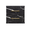 Cabinet ST-20 | Colour 730 | 2-Drawer Storage Unit with Gold Accents