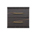 Mueble auxiliar de peluquería ST-20 2 cajones con detalles dorados Color 8033-1