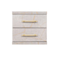 Cabinet ST-20 | Colour 8034-1 | 2-Drawer Storage Unit with Gold Accents
