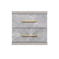 Mueble auxiliar de peluquería ST-20 2 cajones con detalles dorados Color 8037-1