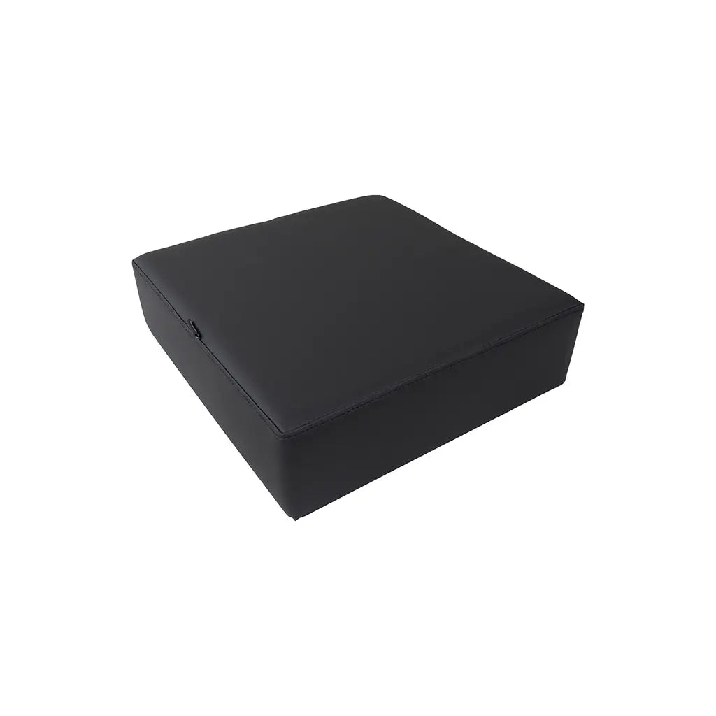 Square Booster Seat | Black 004 Leather