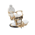 Sillón de barbero 58014-HC estructura dorada Amsterdam Gris (014)