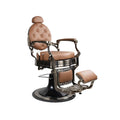 Sillón de barbero FR-58014-HC cromo bronce Winnipeg Camel (035)