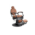 Sillón de barbero FR-58014-HC gris cepillado Edmonton Naranja (031)