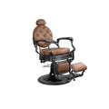 Sillón de barbero FR-58014-HC gris cepillado Edmonton Camel (035)