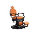 Sillón de barbero FR-58019-A3 negro mate Dubai Naranja (027)