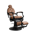 Barber Chair FR-58019-A3 | Black Matte | Dubai Tan (035)