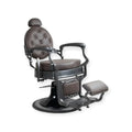 Sillón de barbero FR-58020-A3 estructura gris Saint Paul Marrón (005)