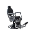 Silver Chrome Barber Chair | FR ‑ 58014 ‑ HC | Antwerp Black (004)